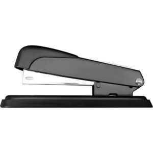 Grampeador 24/6 e 26/6 para até 25 Folhas, com Base Antiderrapante Preto - 1 UN