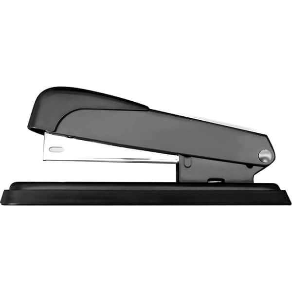 Grampeador 24/6 e 26/6 para até 25 Folhas, com Base Antiderrapante Preto - 1 UN