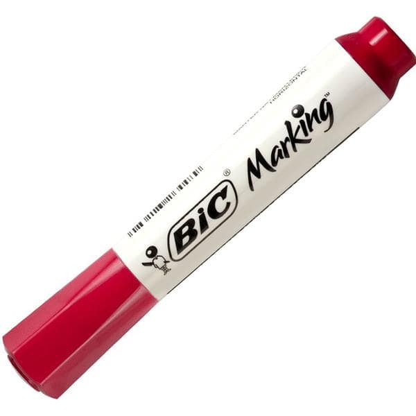 Pincel Marcador Quadro Branco BIC Marking, Vermelho, Ponta de 2.0mm - 1 UN