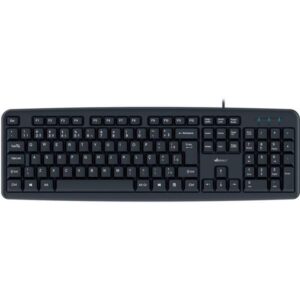 Teclado com fio USB, ABNT2, Preto - 1 UN